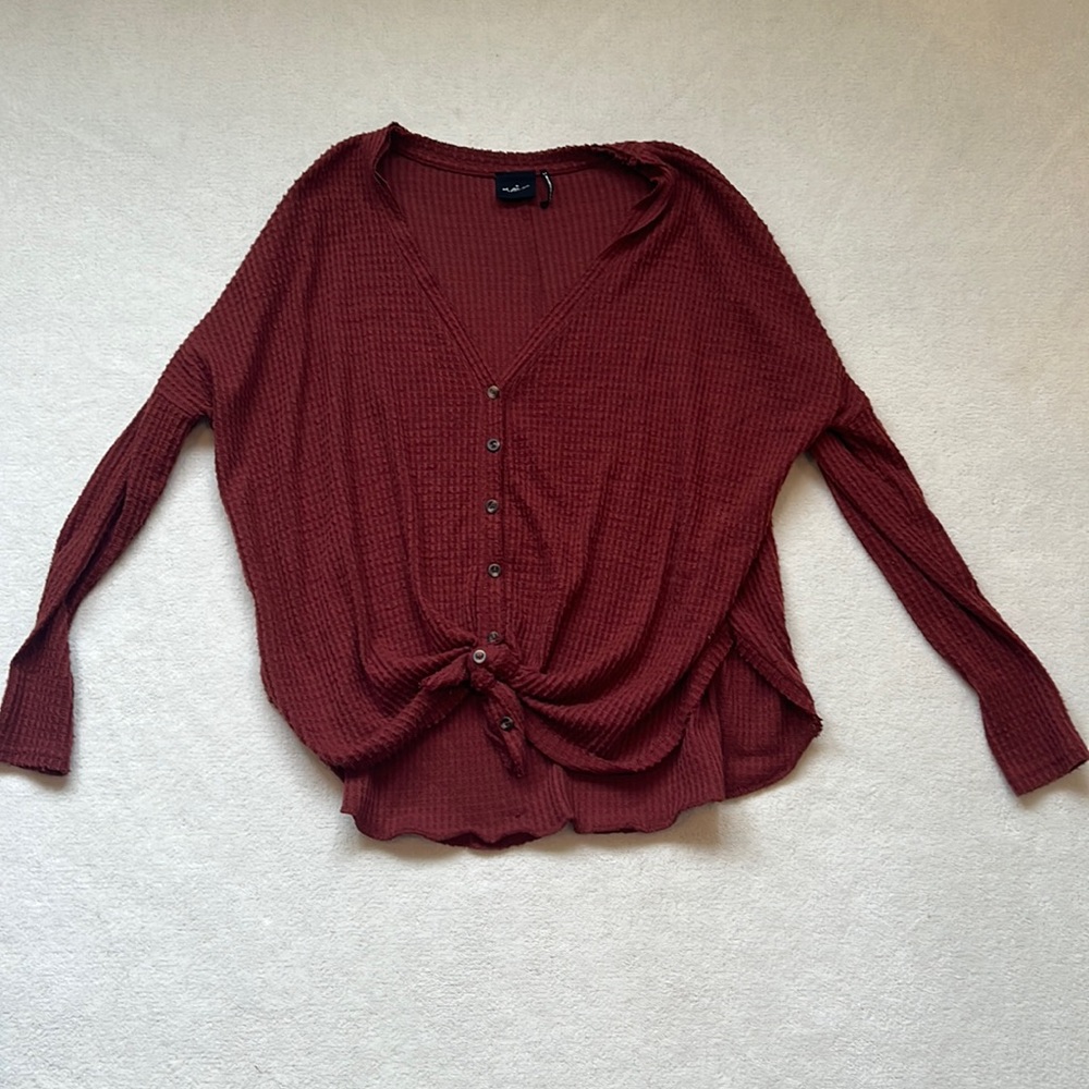 Urban Outfitters Out From Under burnt red cozy thermal